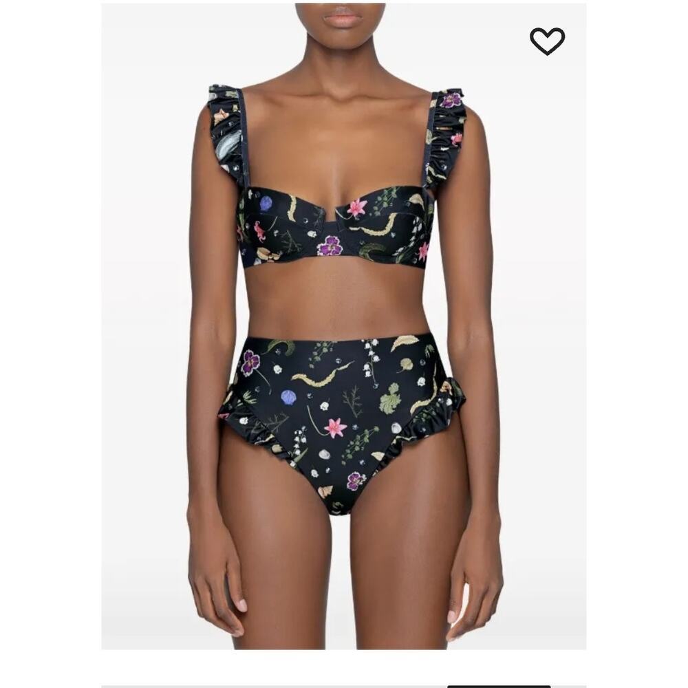 Agua Bendita Black Floral One Piece